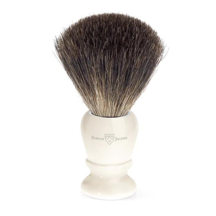 Edwin Jagger | 81P47 Imitation Ivory shaving brush (Pure Badger)