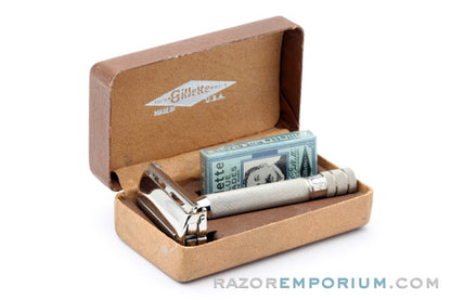 1941 Gillette Ranger Tech TTO DE Razor Set