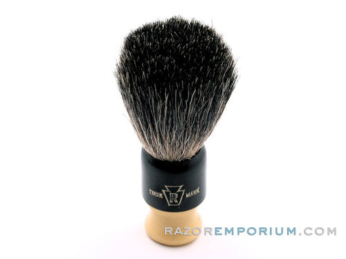 Vintage Rubberset Trade Mark Re-Knotted Travel Shaving Brush - 20mm