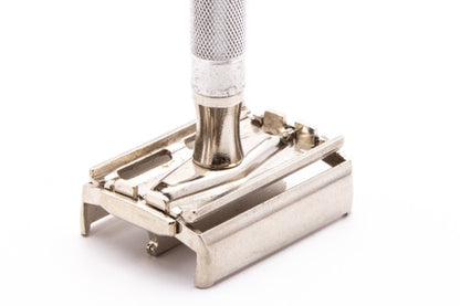 1951 W3 Gillette Black Tip DE Super Speed Safety Razor | Original Condition