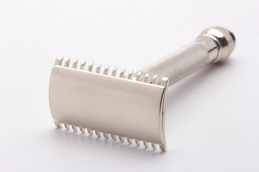 1918 Gillette WW1-Issued Old Type Ball End Safety Razor | Factory Nickel Revamp