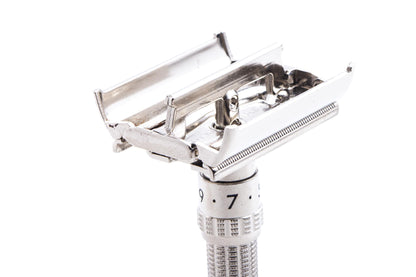 1965 K4 Gillette Slim Adjustable DE Safety Razor | Original Condition