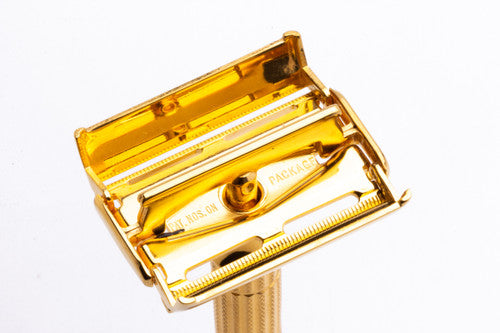 1950's Gillette Aristocrat Double Edge Razor | 24K Gold Revamp