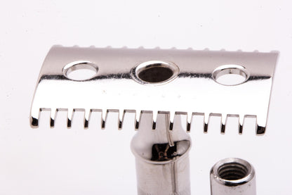 1921 Gillette Single Ring Double Edge Safety Razor | Rhodium Revamp