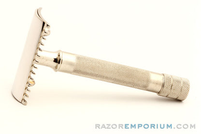1920 Gillette Single Ring DE Safety Razor Old Type Set in Case w/ Blade Banks