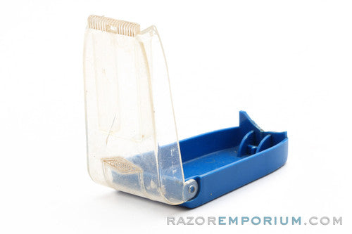 1960's Gillette Blue Snap Case Made in England
