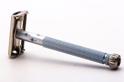 1961 G4 Blue Star Lady Gillette Double Edge Safety Razor | Original Condition