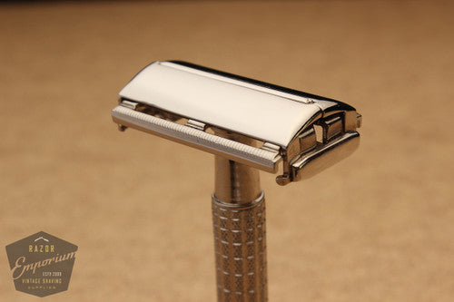 Gillette 1957 C3 Flair Tip Super Speed Safety Razor * Nickel REVAMPED