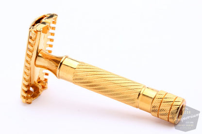 Gillette 1930s Aristocrat Bulldog Open Comb | 24K Gold Revamp