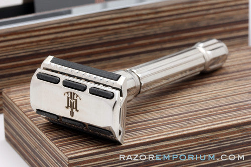 Raw Shaving RS-18 Clear Cut Stainless Steel Safety Razor with Lubricating Strips