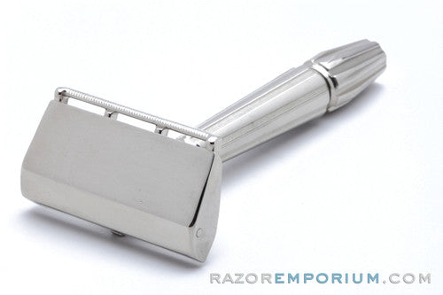 1930's Gem Micromatic Closed Comb Single Edge Safety Razor | Factory Nickel Revamp