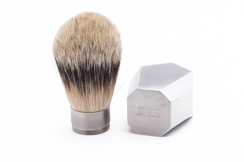 REX Supply Co. Deco Stainless Steel Shaving Brush