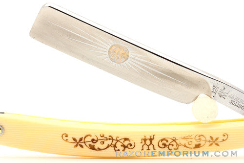 9/16" J.A. Henckels #124 Straight Razor w/ Case & Instructions | Solingen, Germany
