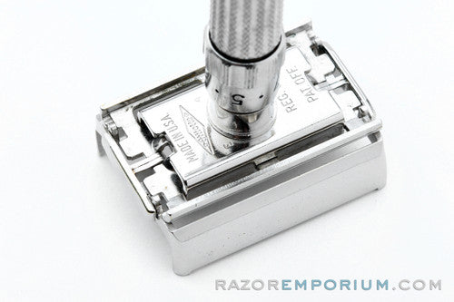 1959 Gillette Fatboy Adjustable DE TTO Razor Set