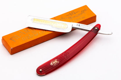 7/8" NOS Filarmonica Sub Cero #14 Straight Razor w/ Coffin & Red Scales | Spain
