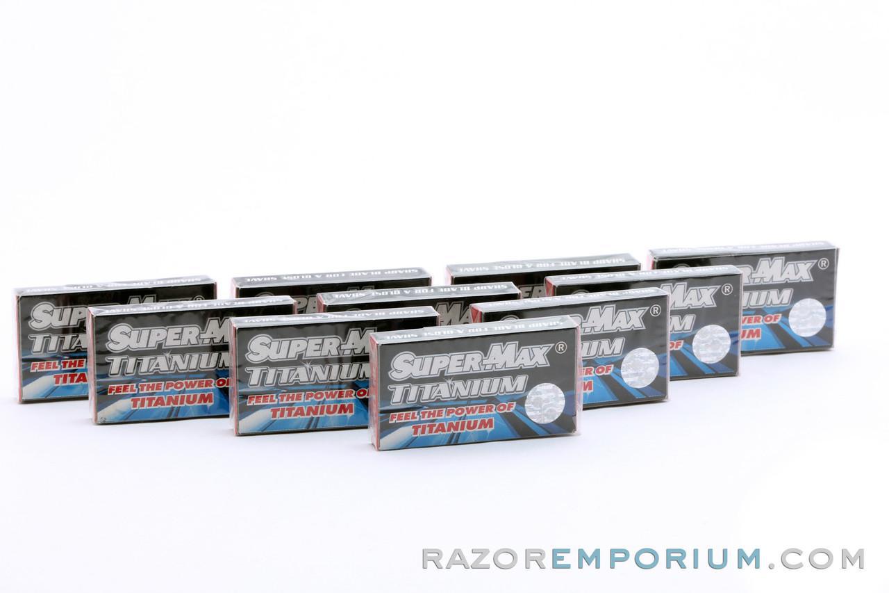 Super Max Titanium Double Edge (DE) Razor Blades – Razor Emporium