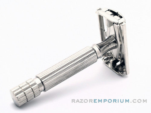 1950's Gillette No. 58 DE Safety Razor w/ Red Case & Blades | Made in England