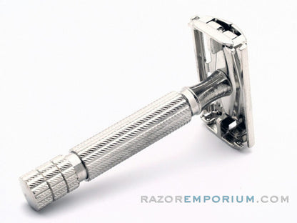 1950's Gillette No. 58 DE Safety Razor w/ Red Case & Blades | Made in England