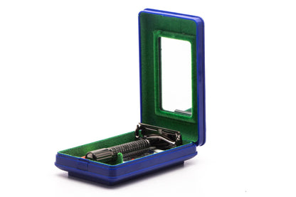 Weishi Gun Metal TTO Double Edge Safety Razor With Case & Mirror