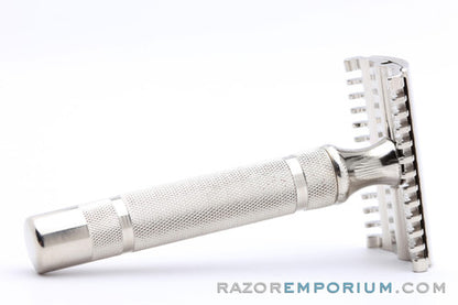 1930's Gillette NEW Long Comb Safety Razor Set | Factory Nickel Revamp