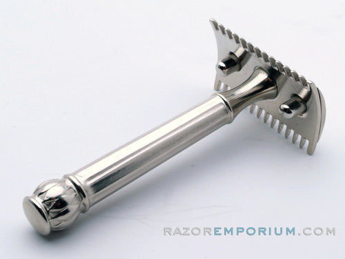 1911 Gillette Silver ABC Pocket Edition Old Type Open Comb DE Razor Set