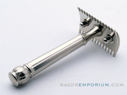 1911 Gillette Silver ABC Pocket Edition Old Type Open Comb DE Razor Set