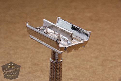 Gillette 1958 T.V. Super Speed Safety Razor D1* Rhodium REVAMPED
