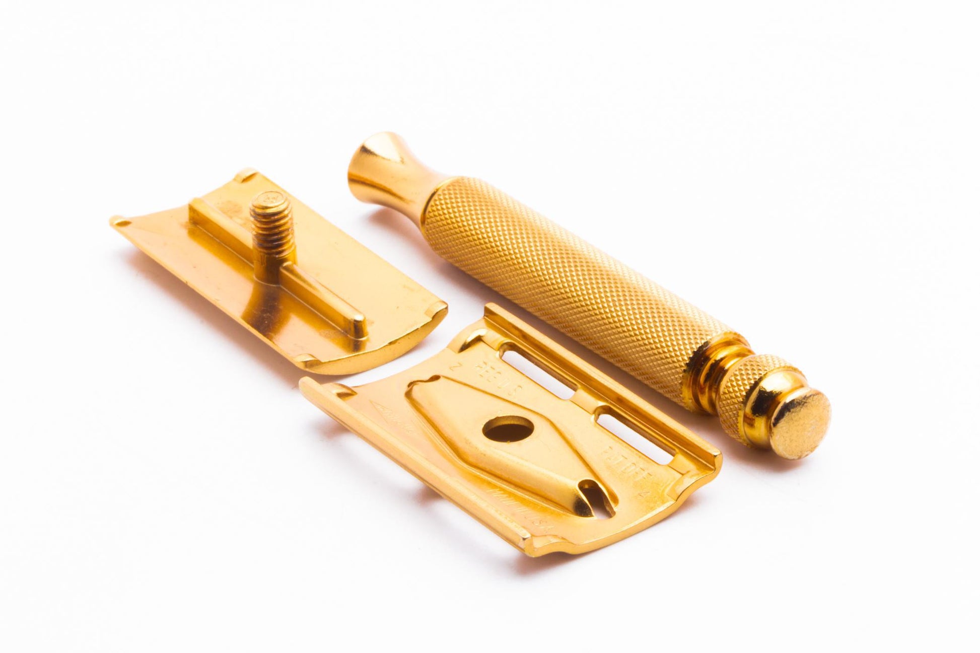 1954 Z4 Gillette Gold Ball End Tech Razor w/ Electro Etched Logo Cap ...