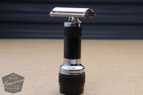 Stahly Live Blade Wind Up Vibrating DE Safety Razor - Black Handle ...