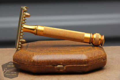 Gillette 1920's Ball End Old Type Style Razor in Original Case