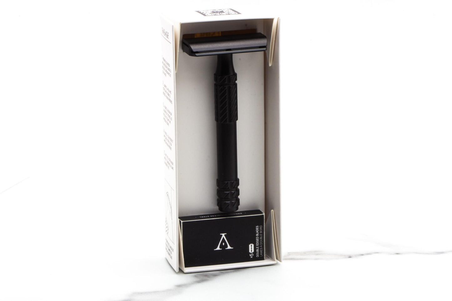 Ayslworth Razor | APEX-AL Double Edge Safety Razor - Jet Black Predator