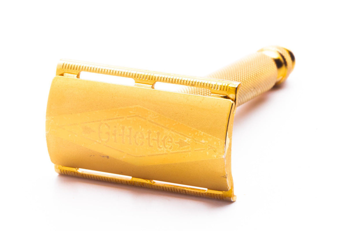 Gillette Double Razor 1958 D2 Gillette Gold Ball End Tech Double Edge Safety Razor | Origina ...
