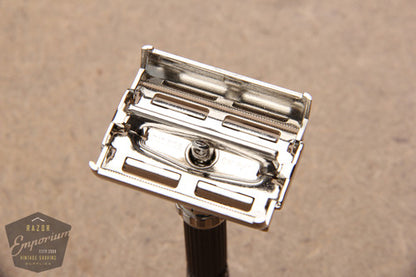 Gillette 1972 Super Adjustable / Super 89 Safety Razor w/ Case S4 - Short Handle