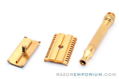 1930's Gillette Long Comb NEW Ball End DE Razor | Palmolive Set