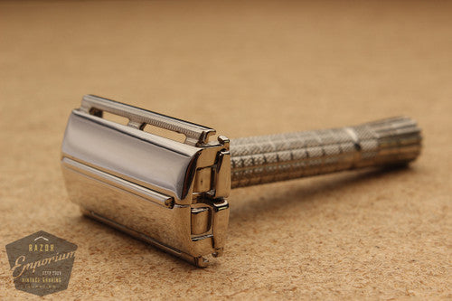 Gillette 1954 Z3 Super Speed DE Safety Razor * Nickel REVAMPED