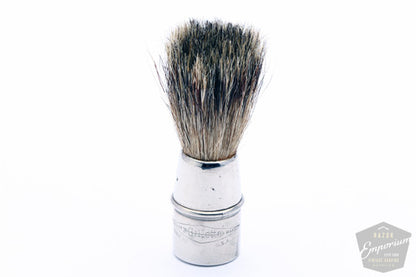 Gillette 1922 Silver New Improved Combination Travel Set | Black Leather Case
