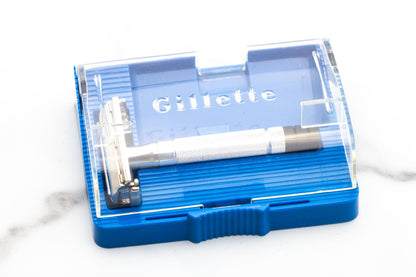 1951 W4 Gillette Black Tip Super Speed in Blue Styrene Case | Original Condition