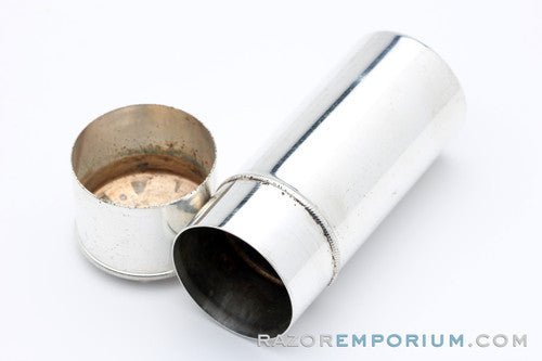 1920's Gillette Brush and Soap Metal Canister for Travel Sets