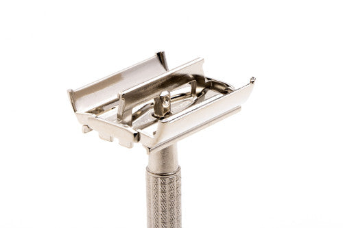 1956 B4 Gillette TTO Flare Tip Double Edge Safety Razor | Factory Nickel Revamp