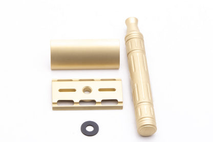 The Overlander Brass Double Edge Saftey Razor  | Karve Shaving Co.