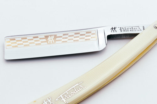 11/16" Friodur 72 Golden Checker by JA Henckels Straight Razor