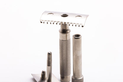 1910 Gillette Single Ring Old Type Double Edge Safety Razor | Factory Nickel Revamp