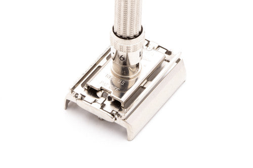 1962 H4 Gillette Slim Adjustable Double Edge Safety Razor  | Factory Nickel Revamp