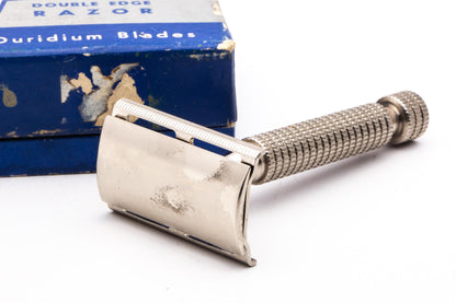 Vintage Silver Star Three Piece Double Edge Safety Razor Set | Original Condition