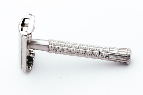 1955 Gillette Flare Tip Super Speed DE Safety Razor Factory Nickel Revamp