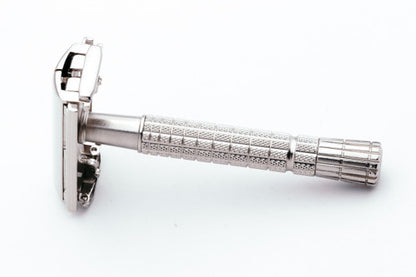 1955 Gillette Flare Tip Super Speed DE Safety Razor Factory Nickel Revamp