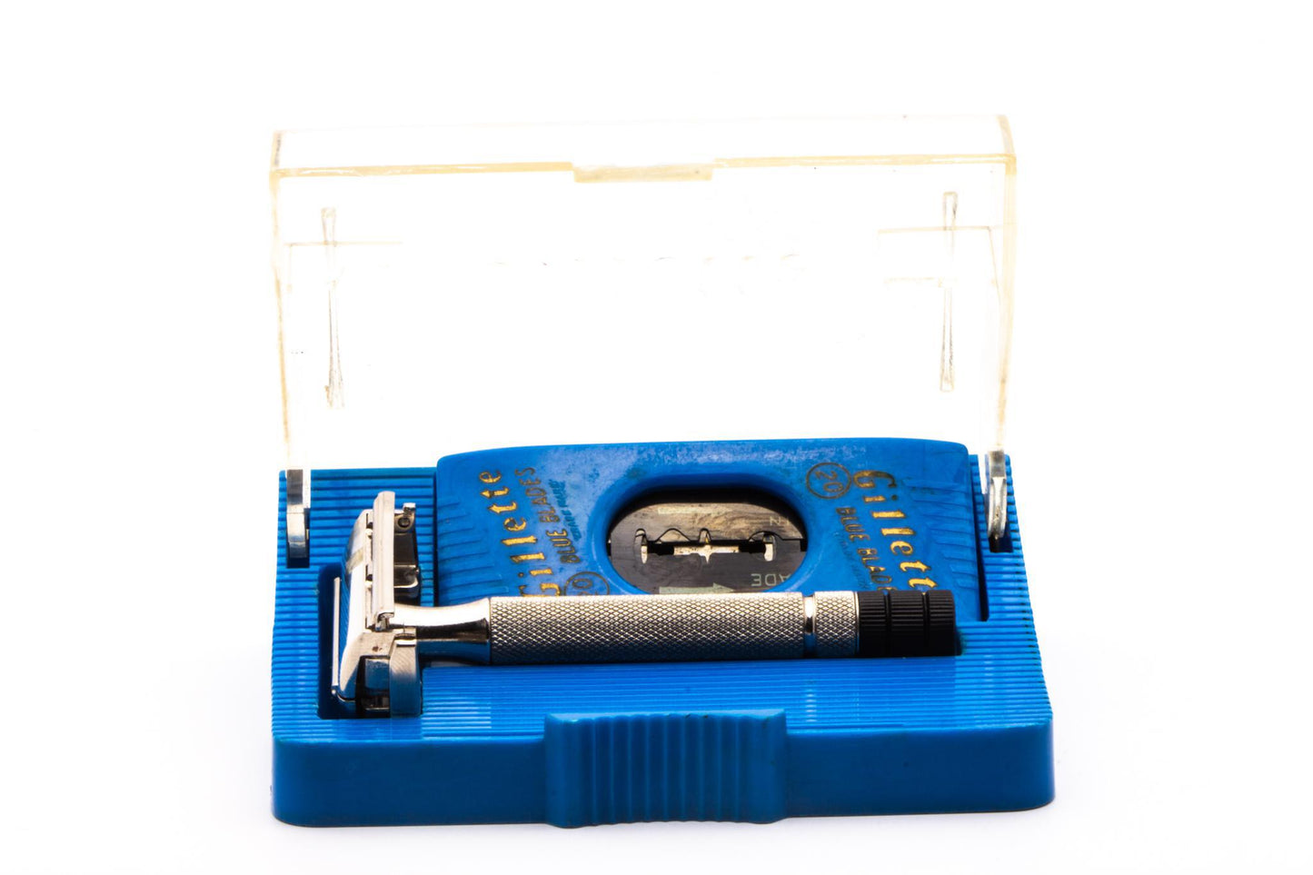 1952 X3 Gillette Black Tip Super Speed Safety Razor Set | Original Condition