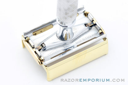1950s Gillette Light Duty Aluminum Rocket Safety Razor | Made in England