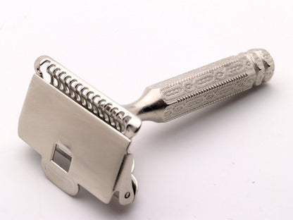 1940's Gem 1912 Style SE Safety Razor  |  Factory Nickel Revamp