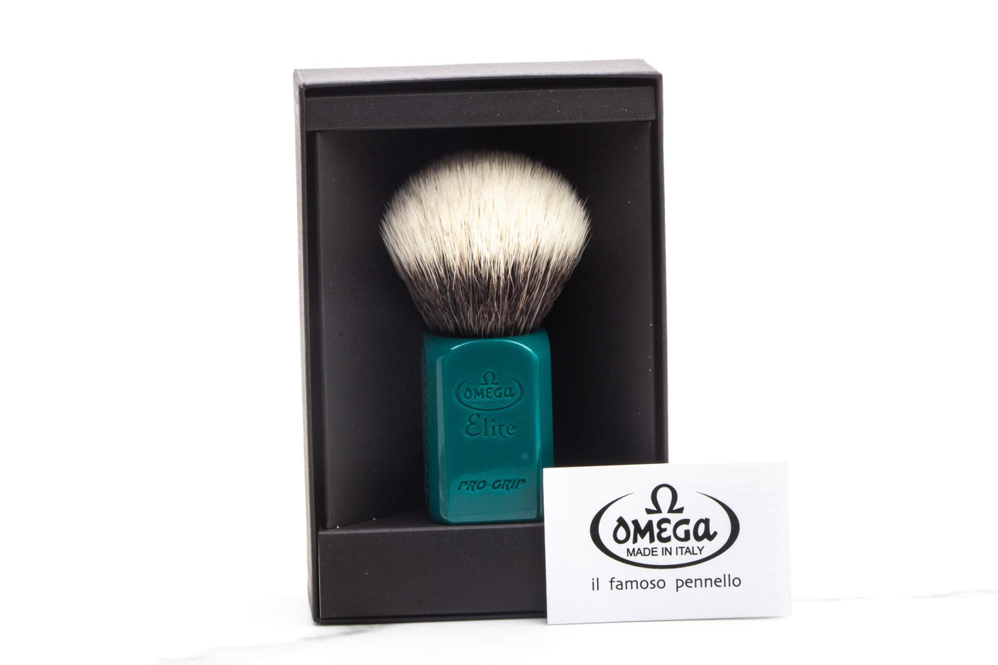 Omega | Pro Grip Elite Synthetic Fiber Shaving Brush MB1948/VE - Medium